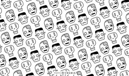 Diseño de calaveras y zombies. Diseño de calaveras y zombies.
