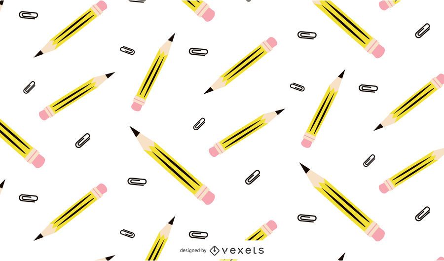 Seamless Pencil Pattern Design Seamless Pencil Pattern Design