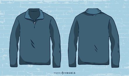 Hand drawn mens sweater vector Hand drawn mens sweater vector