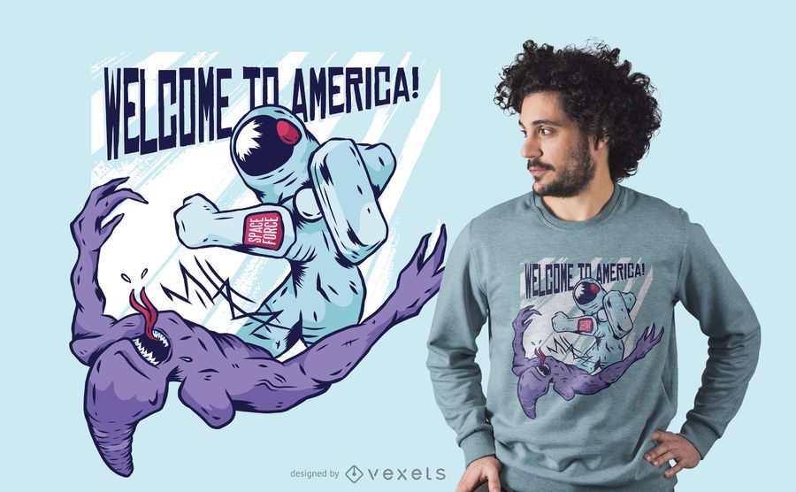 Astronauta de perfuração alienígena t-shirt design Astronauta de perfuração alienígena t-shirt design