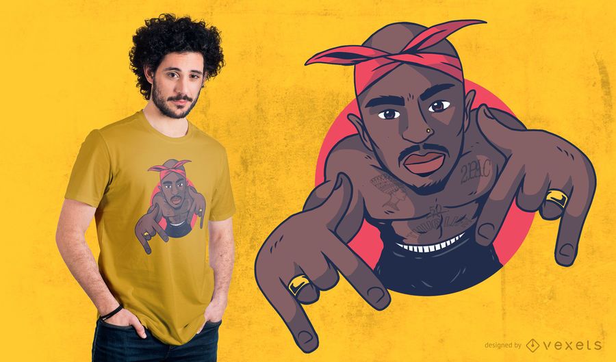 Rapper Man T-shirt Design Rapper Man T-shirt Design