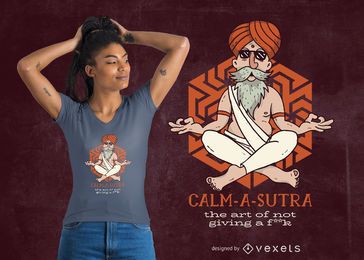 Diseño de camiseta Calm-A-Sutra. Diseño de camiseta Calm-A-Sutra.