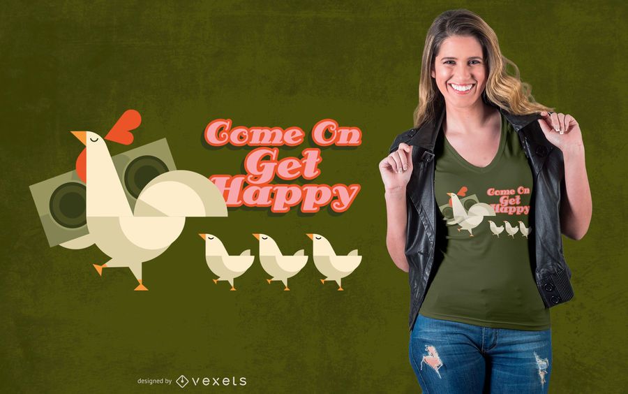 Diseño de camiseta de familia de pollo. Diseño de camiseta de familia de pollo.