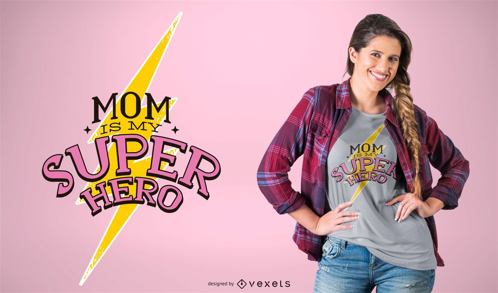 Super mom t-shirt design