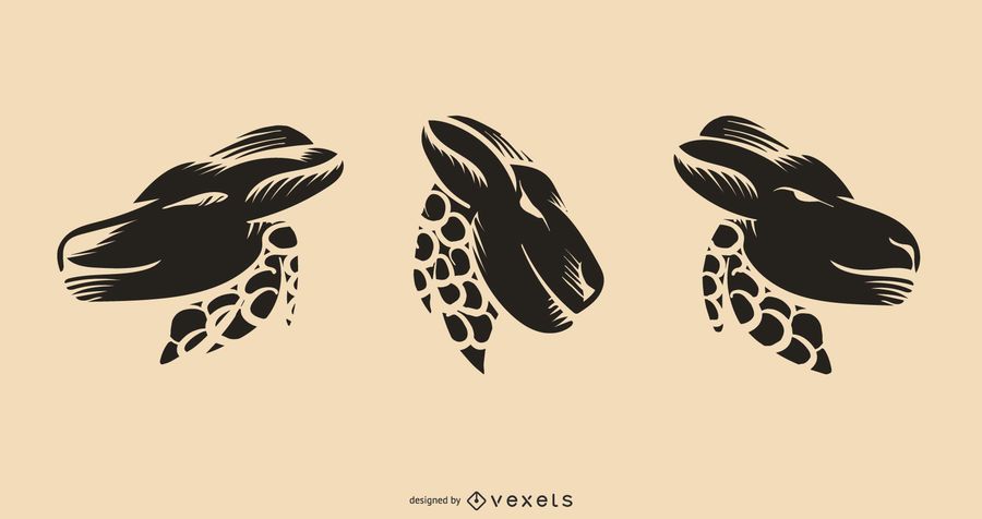Tatuaje de venado diseño vectorial Tatuaje de venado diseño vectorial