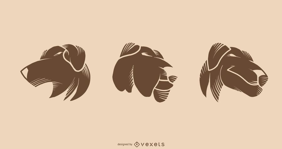 Desenho de vetor de tatuagem de cão Desenho de vetor de tatuagem de cão