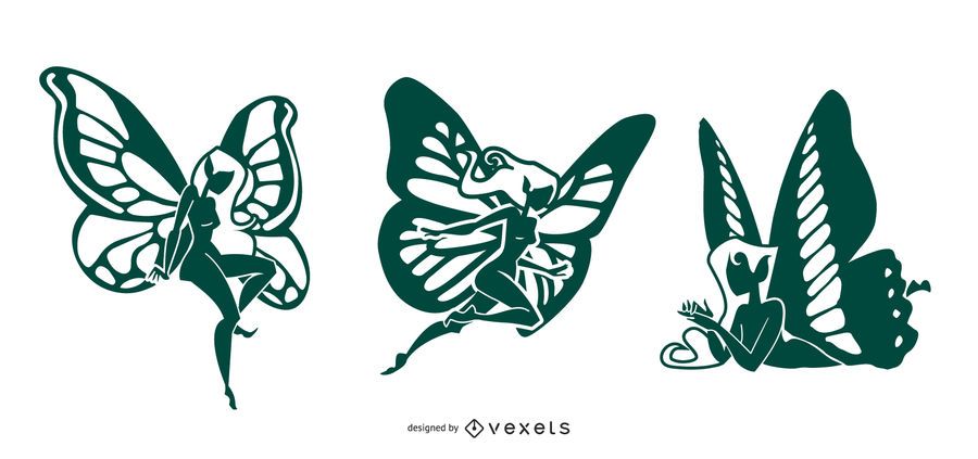 Fadas silhueta design Fadas silhueta design