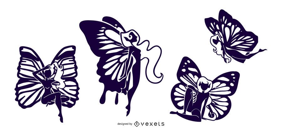Fairies Silhouette Collection Fairies Silhouette Collection