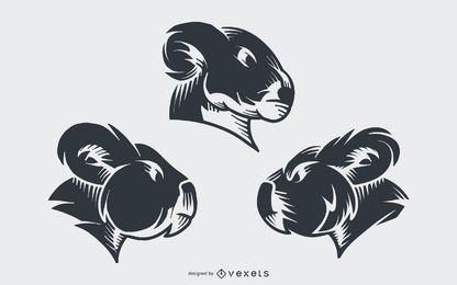 Diseño de vector de tatuaje de Koala