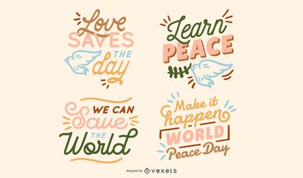 Colección de letras de paz