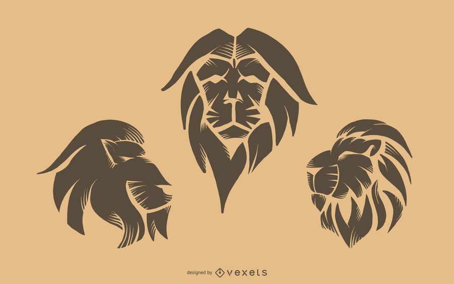 Lion tattoo set Lion tattoo set