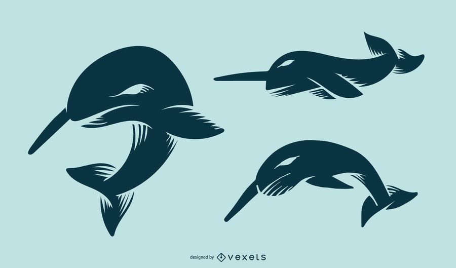Set de tatuajes Narwhal Set de tatuajes Narwhal