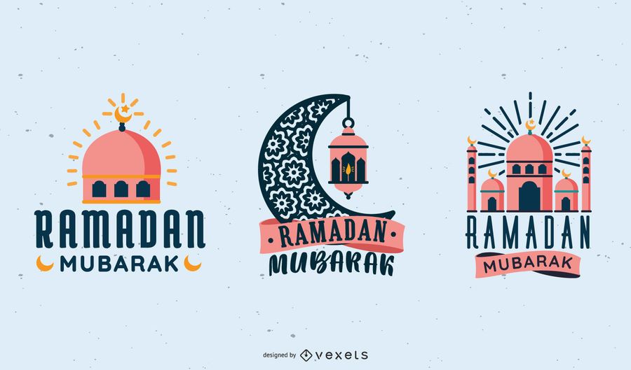 Ramadan Mubarak Vector Set Ramadan Mubarak Vector Set