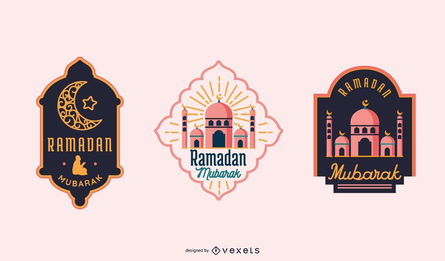 Conjunto de Etiquetas RAMADAN Mubarak Conjunto de Etiquetas RAMADAN Mubarak