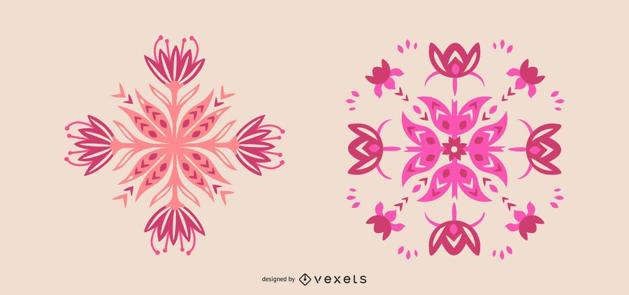 Conjunto de flores rosa escandinavo Conjunto de flores rosa escandinavo