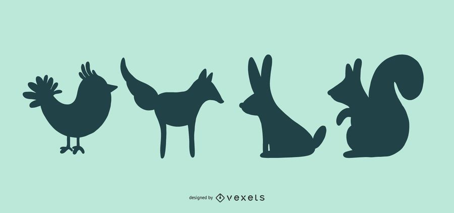 Minimal Animal Silhouette Collection Minimal Animal Silhouette Collection