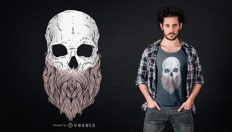 Bearded Skull T-shirt Design 