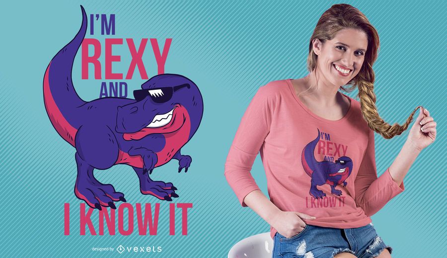 Rexy dino t-shirt design Rexy dino t-shirt design