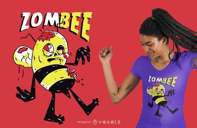 Design de t-shirt Zombie Bee