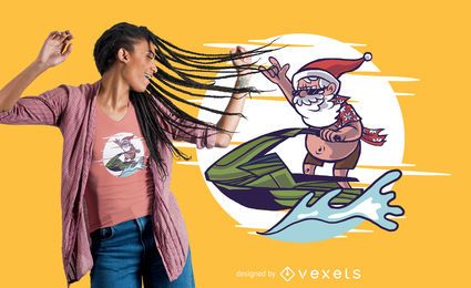 Diseño de camiseta jet ski santa. Diseño de camiseta jet ski santa.