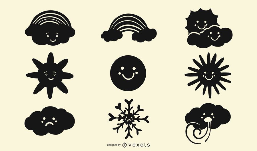 Weather Silhouette Icons Pack Weather Silhouette Icons Pack