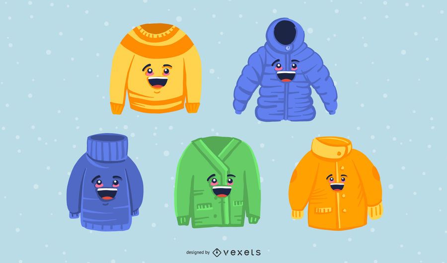 Winter Clothing Vector Pack Winter Clothing Vector Pack