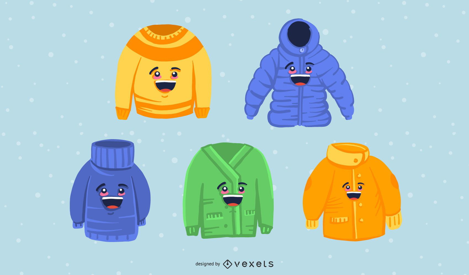 Winter Clothing Vector Pack