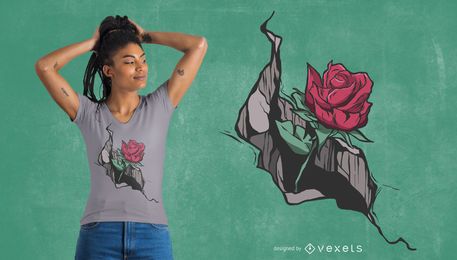 Knacken Sie rosafarbenen T-Shirt Entwurf Knacken Sie rosafarbenen T-Shirt Entwurf
