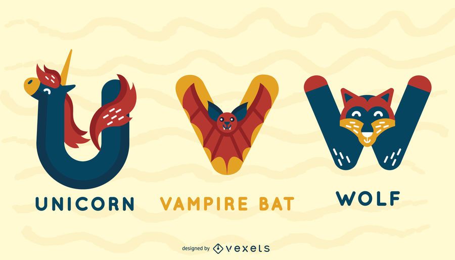 Animal Alphabet Illustration Design Animal Alphabet Illustration Design