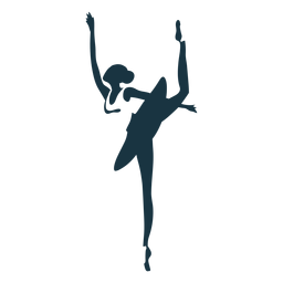 Ballerina Ballett Tänzer Haltung Rock Silhouette Ballerina Ballett Tänzer Haltung Rock Silhouette