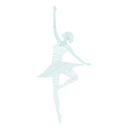 Diseño PNG Y SVG De Silueta De Falda De Bailarina De Ballet De Postura De  Bailarina Para Camisetas
