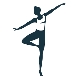 Ballet Dancer Grace Posture Detailed Silhouette PNG & SVG Design For T ...