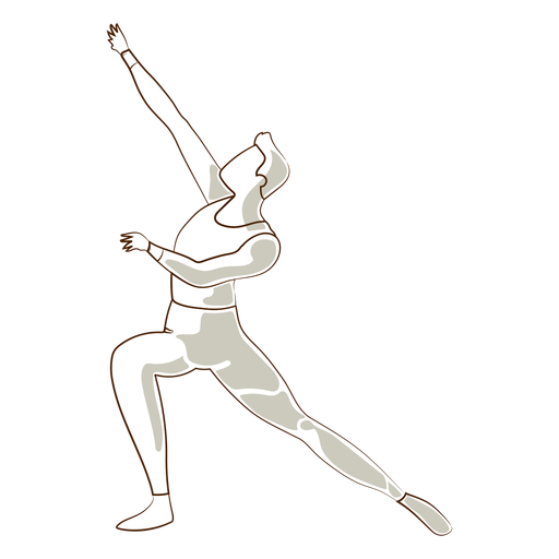 Ballet dancer leggins posture vector PNG Design