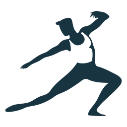 Camiseta de postura de bailarina de ballet silueta detallada de gracia Diseño PNG