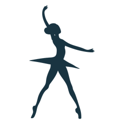 Balletttänzer Rock Haltung Ballerina Silhouette PNG-Design