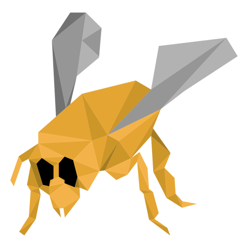 Bee wasp leg wing low poly PNG Design
