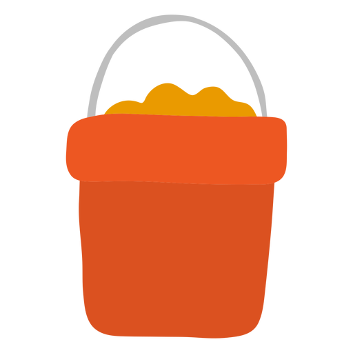 Bucket grip sand flat PNG Design