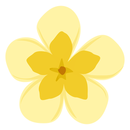 Pétalo de flor de capullo plano Diseño PNG
