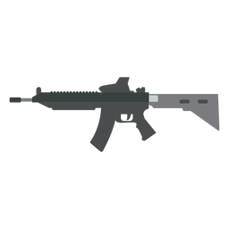 Charger Barrel Gun Weapon Flat PNG & SVG Design For T-Shirts