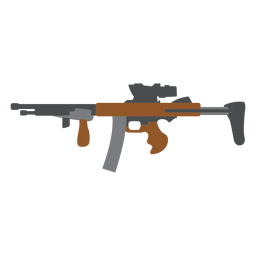 Charger gun barrel flat PNG Design