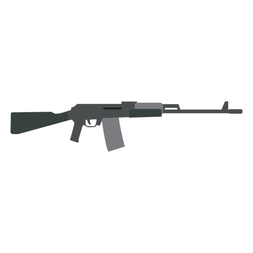 Charger weapon butt submachine gun barrel flat PNG Design