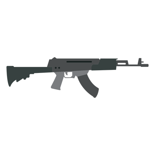 Charger weapon submachine gun butt barrel flat PNG Design