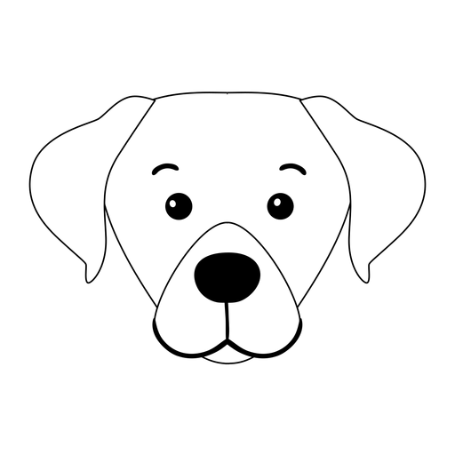 Dog puppy muzzle ear stroke - Transparent PNG & SVG vector file