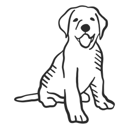 Perro cachorro lengua cola oreja doodle Perro cachorro lengua cola oreja doodle