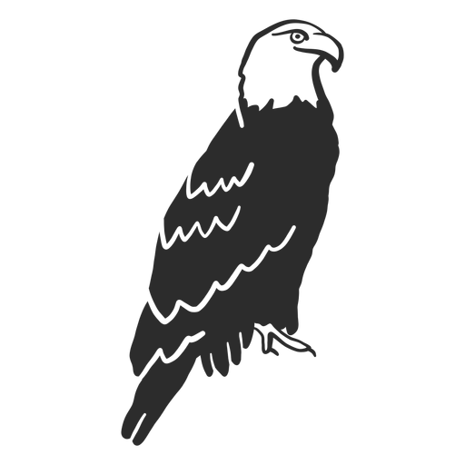 Doodle de bico de asa de águia Desenho PNG