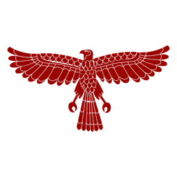 Silhueta detalhada com padrão de garras de bico de águia Transparent PNG