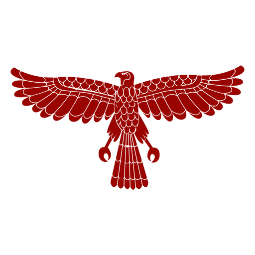 Detaillierte Silhouette des Adlerflügelschnabelkrallenmusters PNG-Design