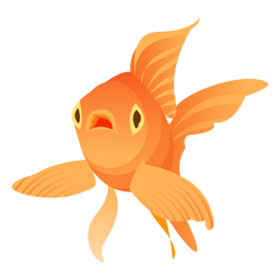 Ilustración de cola de aletas de aletas de peces de colores Diseño PNG