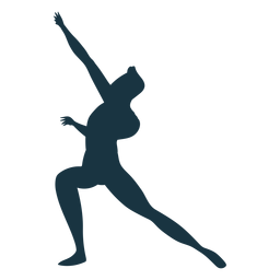 Grace posture ballet dancer silhouette PNG Design