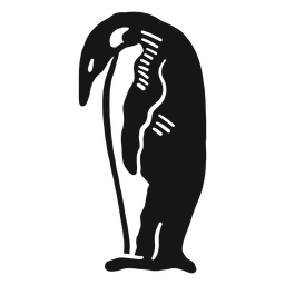 Doodle de ala de pico de pinguino Doodle de ala de pico de pinguino